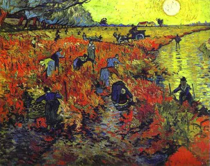 Vincent Van Gogh The Red Vineyard oil painting picture